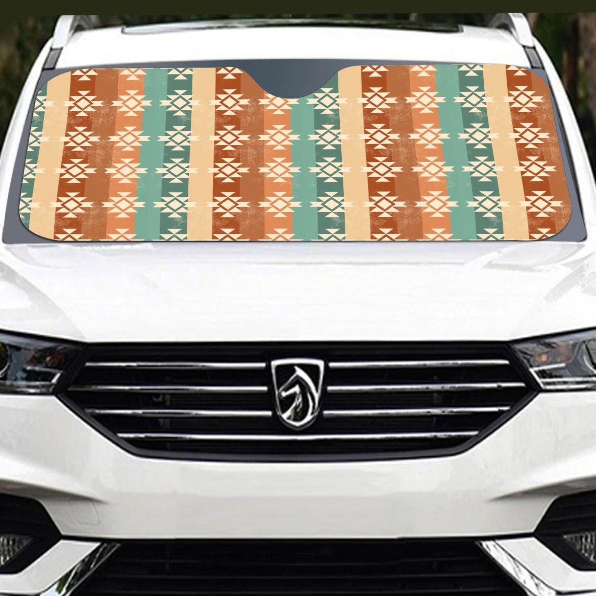 Warm Tones Aztec Windshield Cover - Image 2