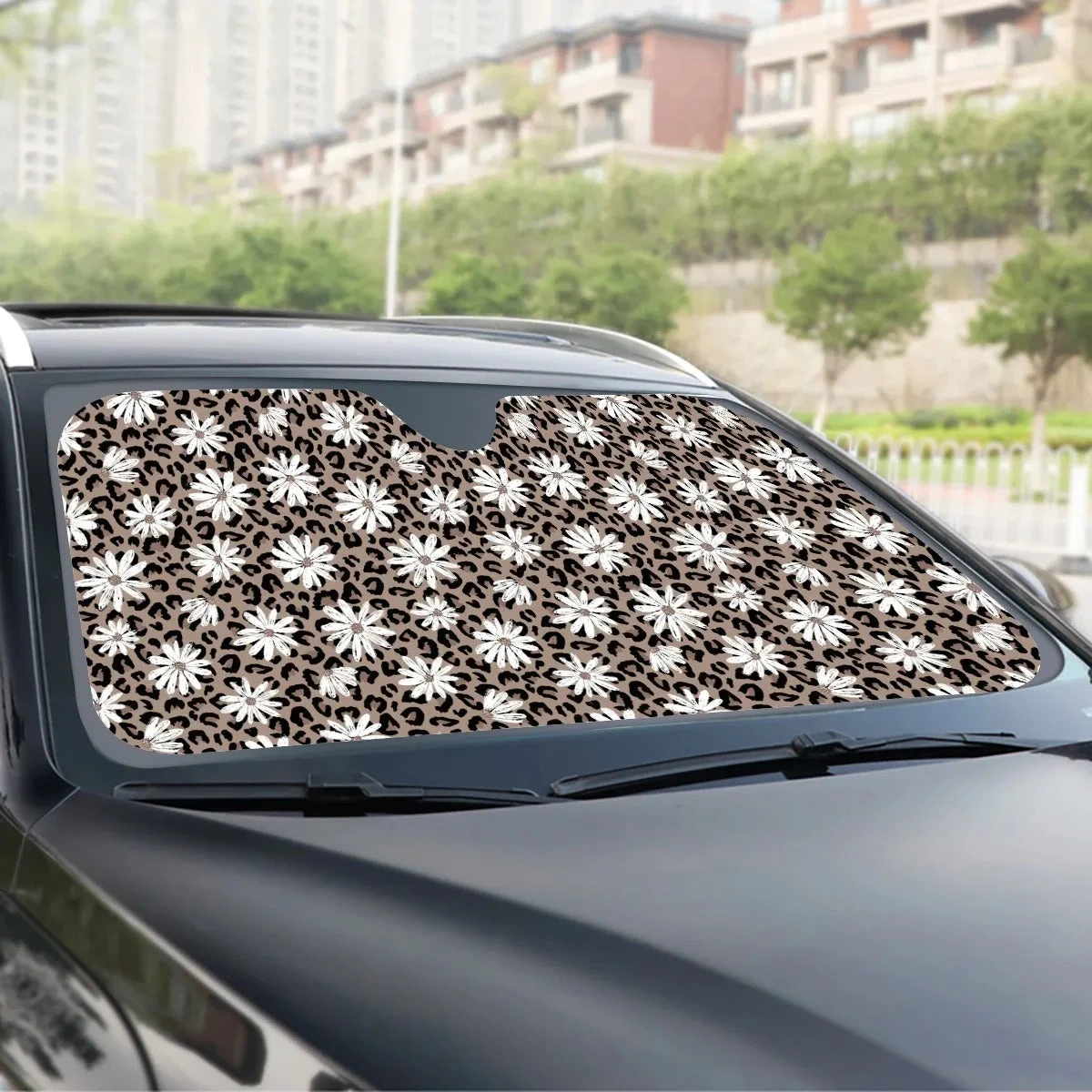 Leopard Daisy 3 Piece Auto Set - Image 4