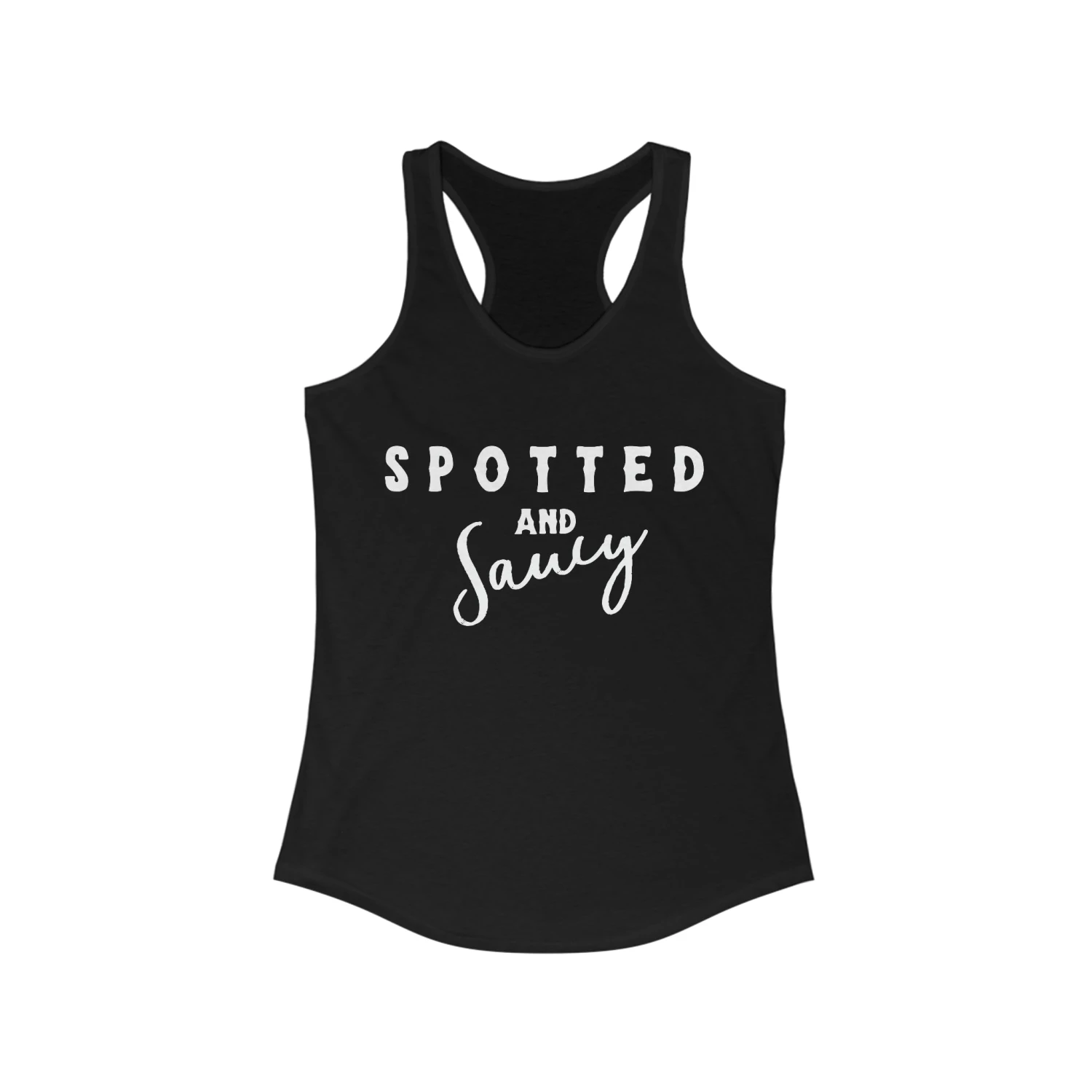 Spotted & Saucy Racerback Tank - Image 3