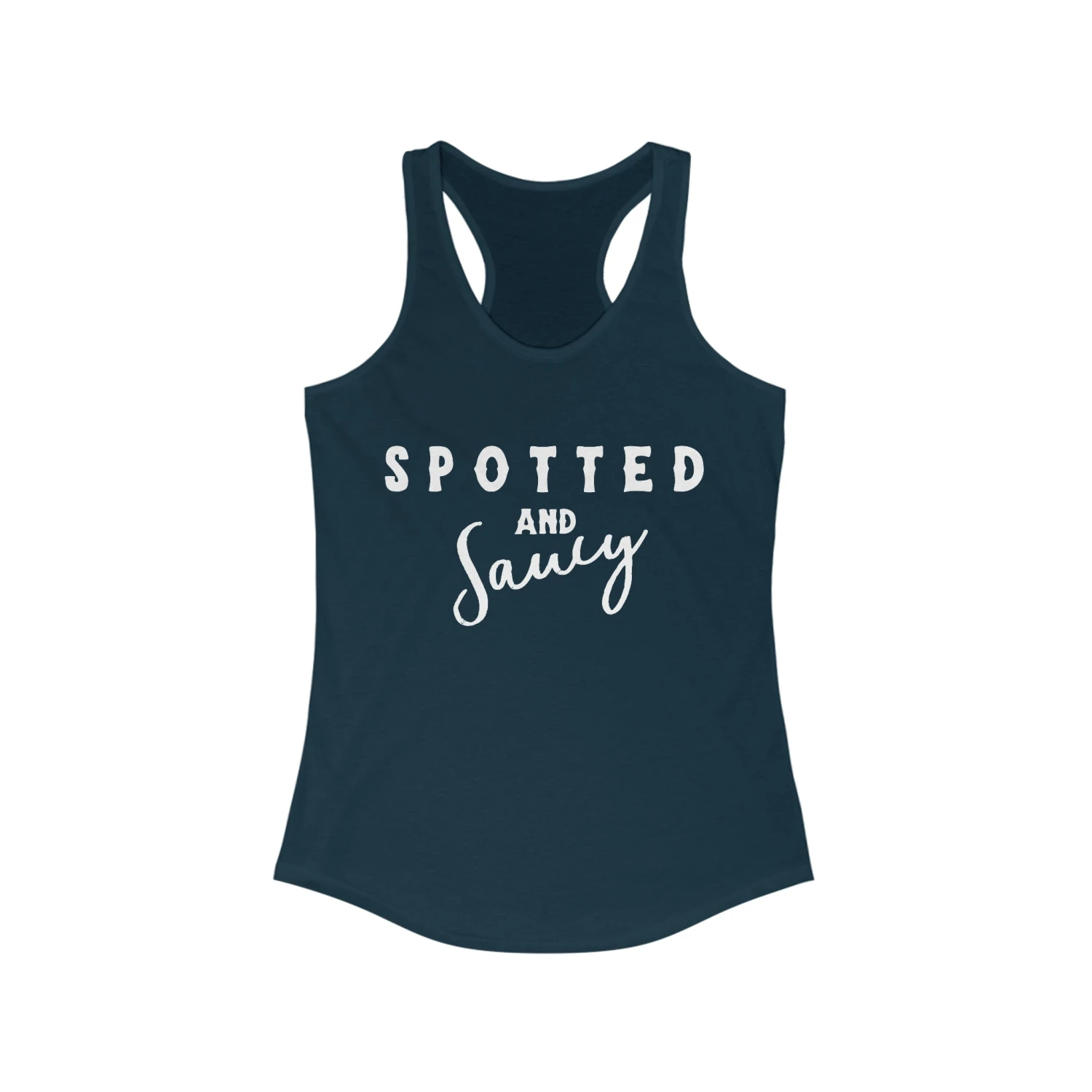 Spotted & Saucy Racerback Tank - Image 5