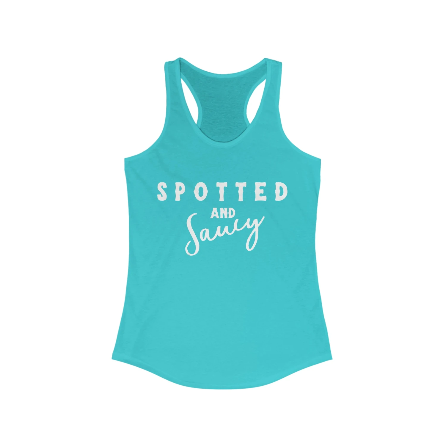 Spotted & Saucy Racerback Tank - Image 2