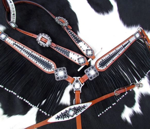 Stingray & Filigree 4 Piece Headstall Set - Image 2