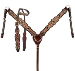 Cheetah & Jeweled Headstall Set