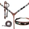 Southwest Beaded 4 Piece Headstall Set
