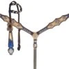 Royal Blue & Gold Headstall Set
