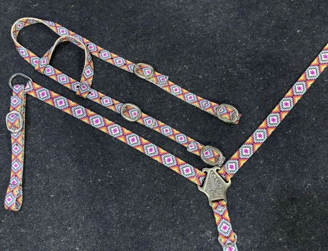 Aztec Nylon Headstall Set - Image 2