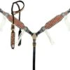 Two Tone Rawhide Headstall Set