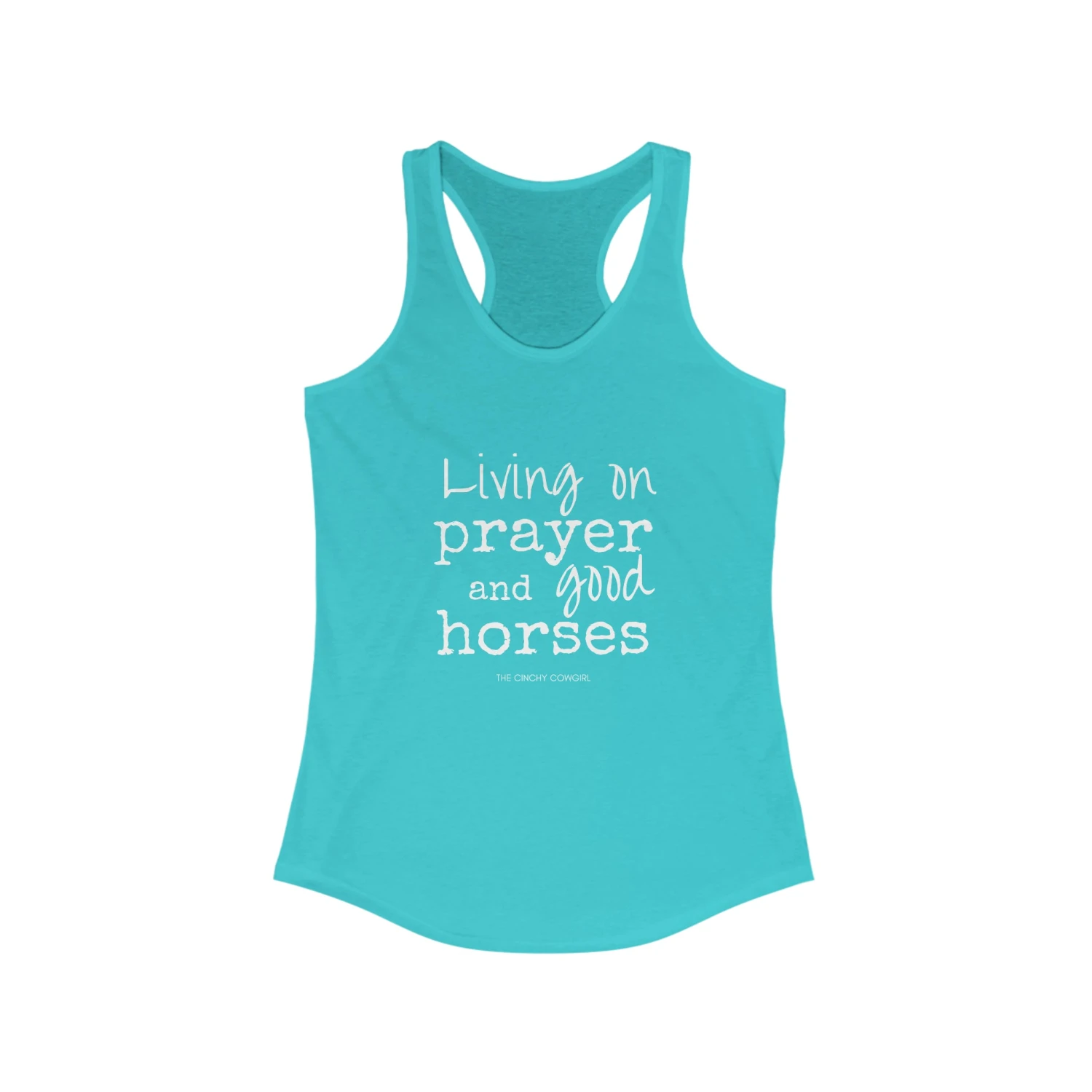 Living On A Prayer Racerback Tank - Image 3