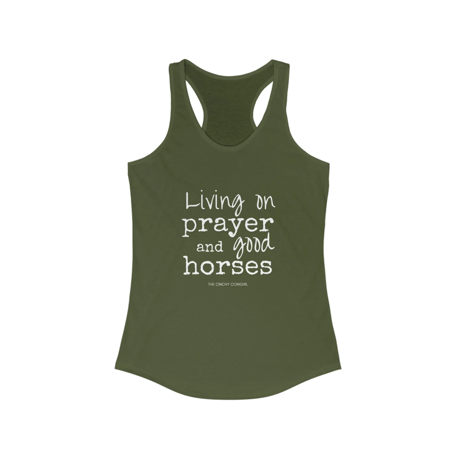 Living On A Prayer Racerback Tank - Image 8