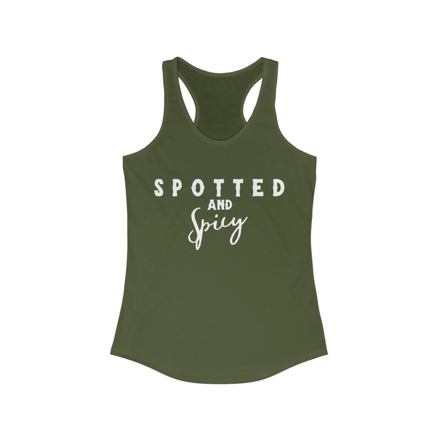 Spotted & Spicy Racerback Tank - Image 7