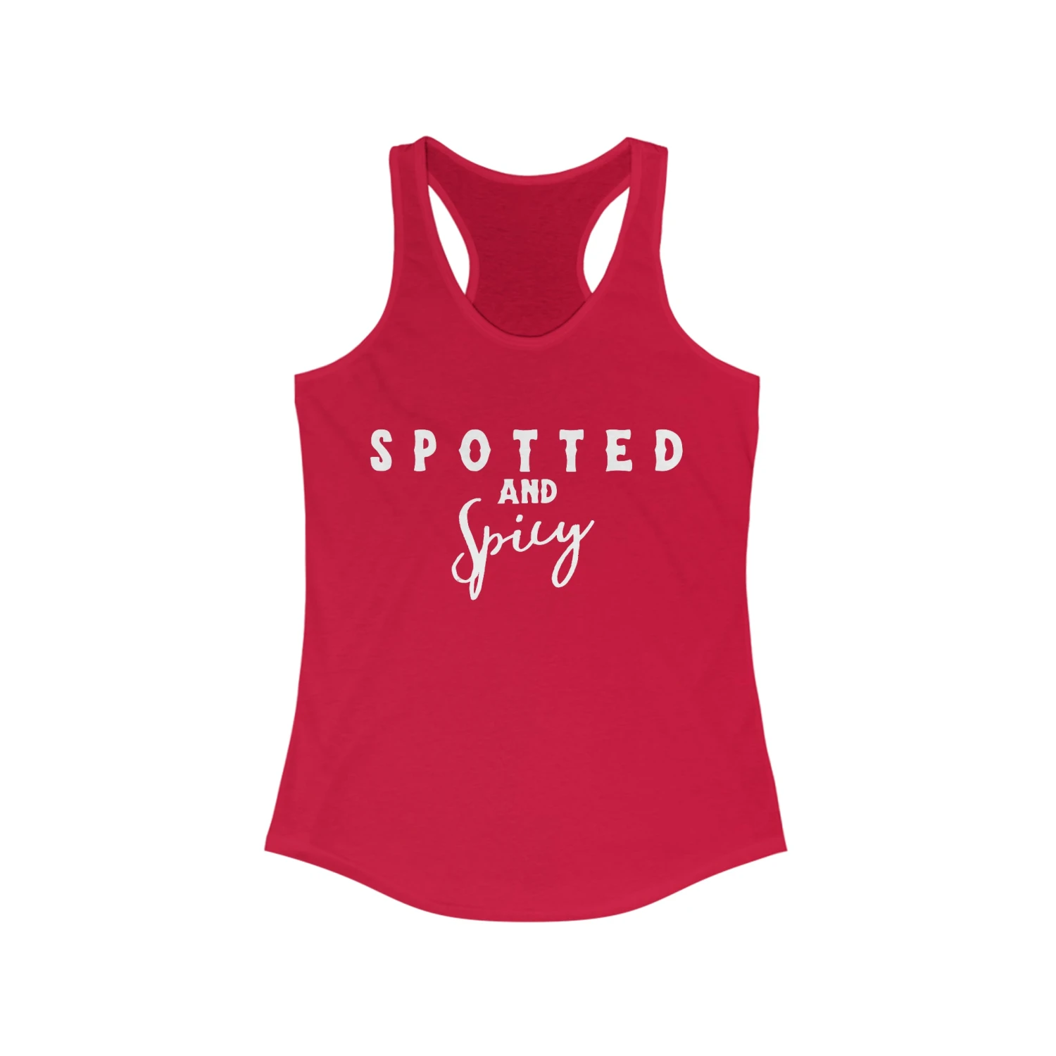 Spotted & Spicy Racerback Tank - Image 9