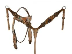 Painted Barrel Racer Headstall Set