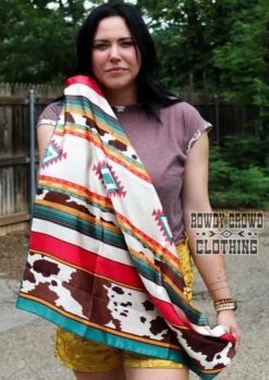 Conroe Cowprint Wild Rag