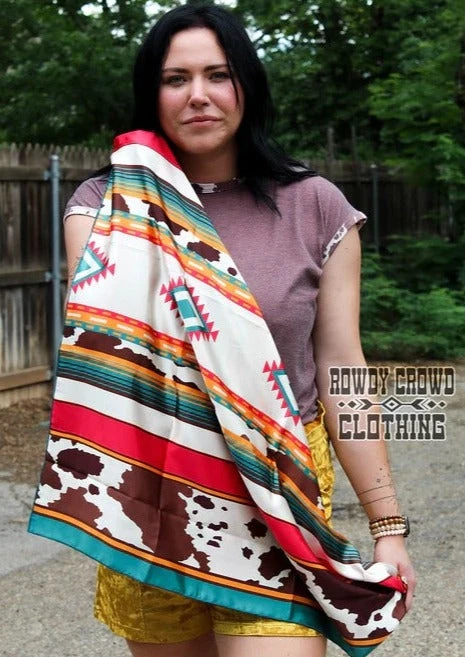 Conroe Cowprint Wild Rag