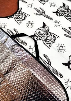 White Highland Cow Windshield Cover