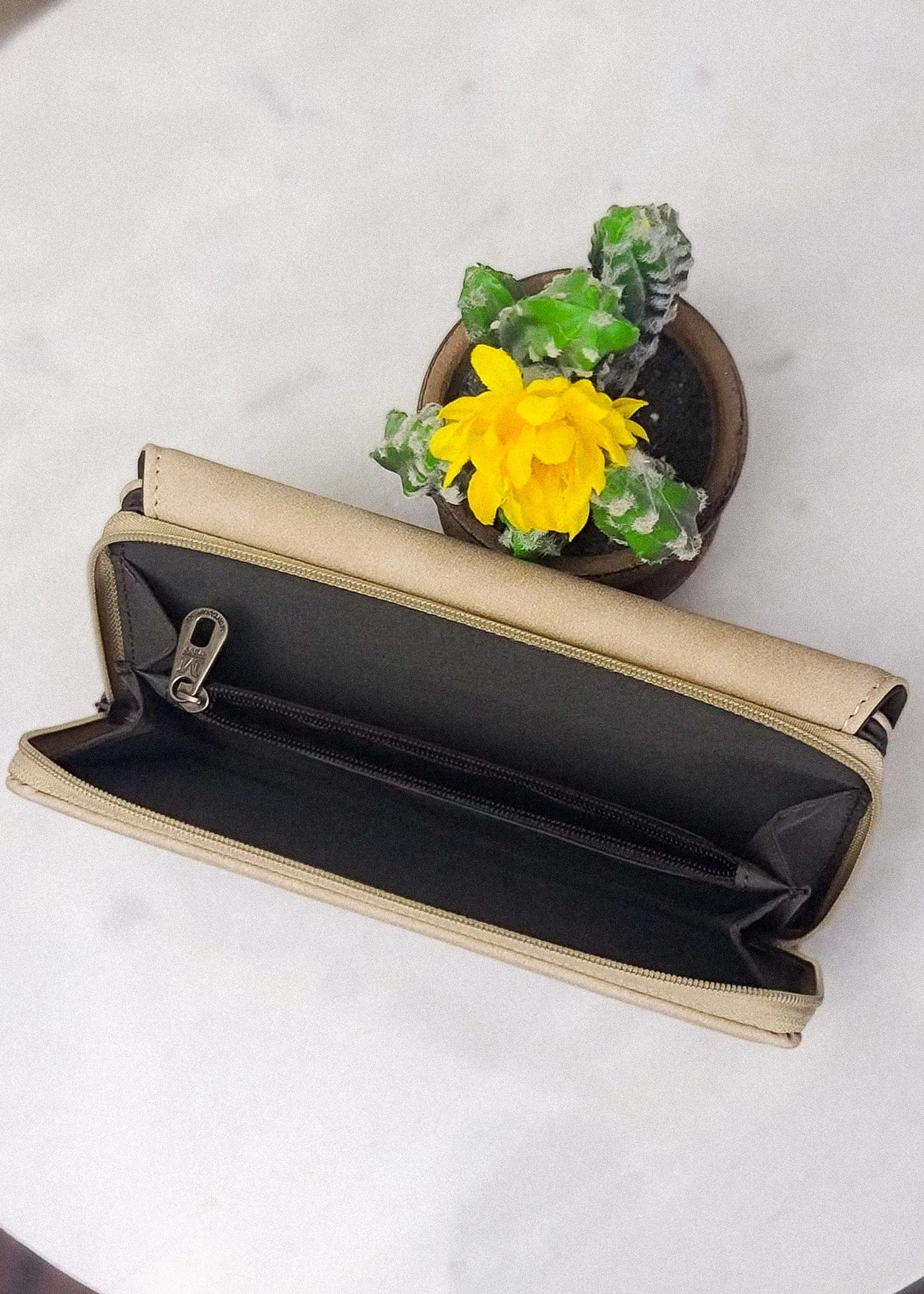 Tan Whip-Stitch Wallet - Image 3