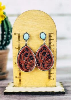 Tooled Desert Earrings