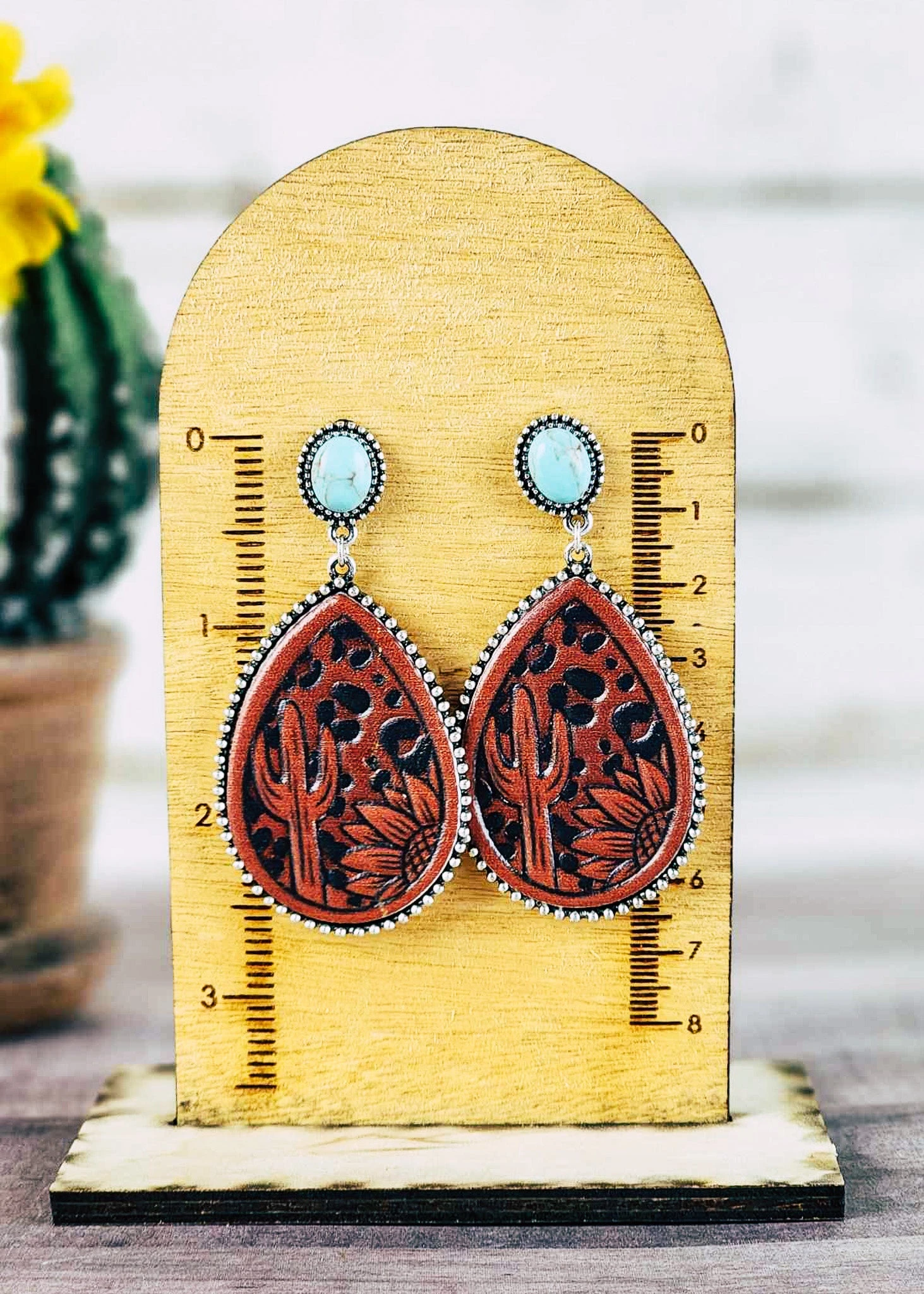 Tooled Desert Earrings