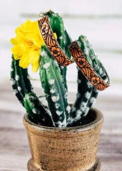 Tooled Hoop Earrings