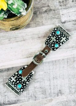 Antique Silver Cross Watch Band