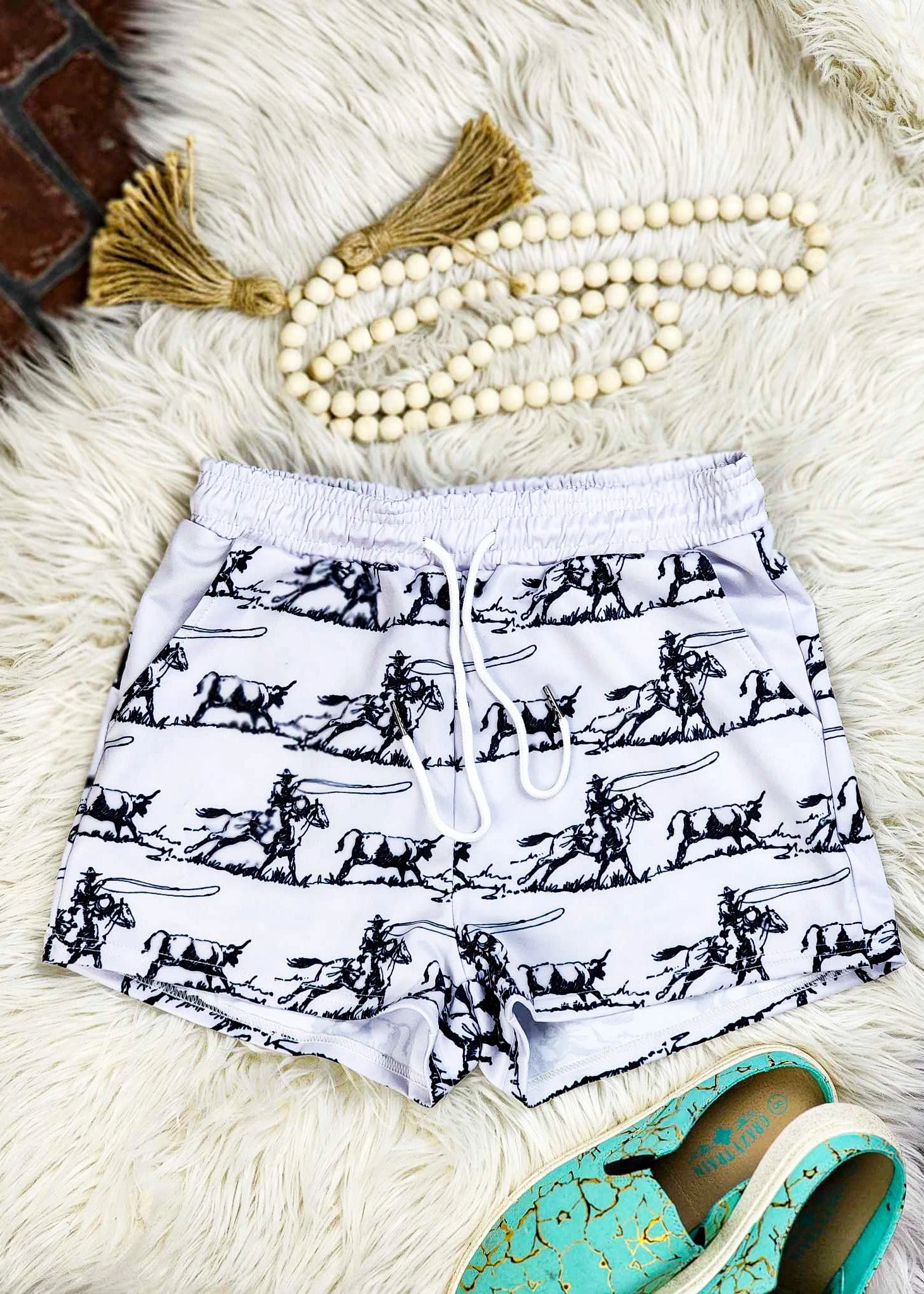 Ranch Roper Drawstring Shorts