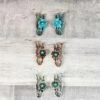 Horse Head Floral Earrings