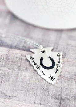 Arrowhead Horseshoe Necklace
