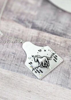 Cow Tag & Wild Horse Necklace