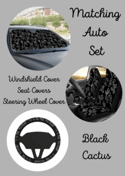 Black Cactus 3 Piece Auto Set