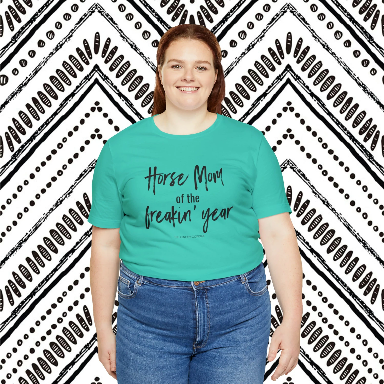 Horse Mom Of The Freakin' Year Short Sleeve Tee - Image 20