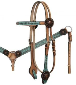 Light Oil Filigree Headstall Set