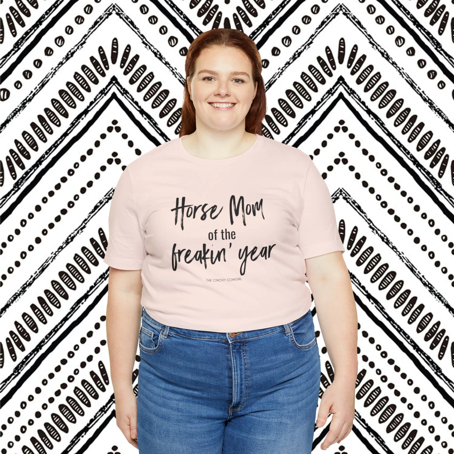 Horse Mom Of The Freakin' Year Short Sleeve Tee - Image 19