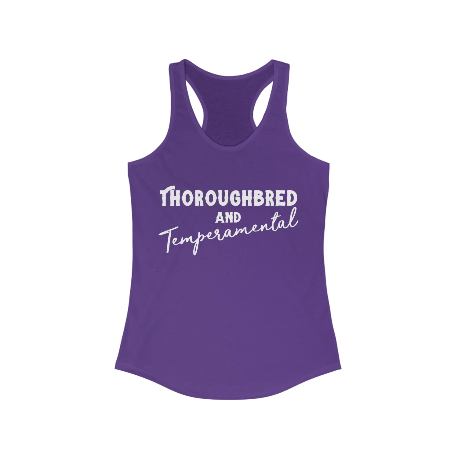 Thoroughbred & Temperamental Racerback Tank - Image 8