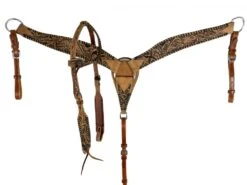 Tooled Floral Medium Oil One Ear Headstall Set
