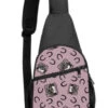 Lilac Gray Horse Sling Bag