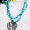 Angel Wing Heart Necklace