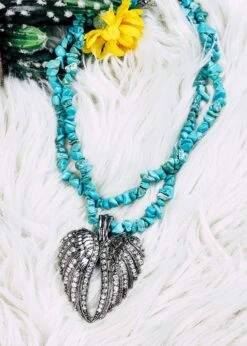 Angel Wing Heart Necklace