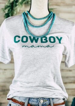 Ash Cowboy Mama Short Sleeve Graphic Tee