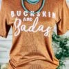 Autumn Buckskin & Badass Short Sleeve Graphic Tee