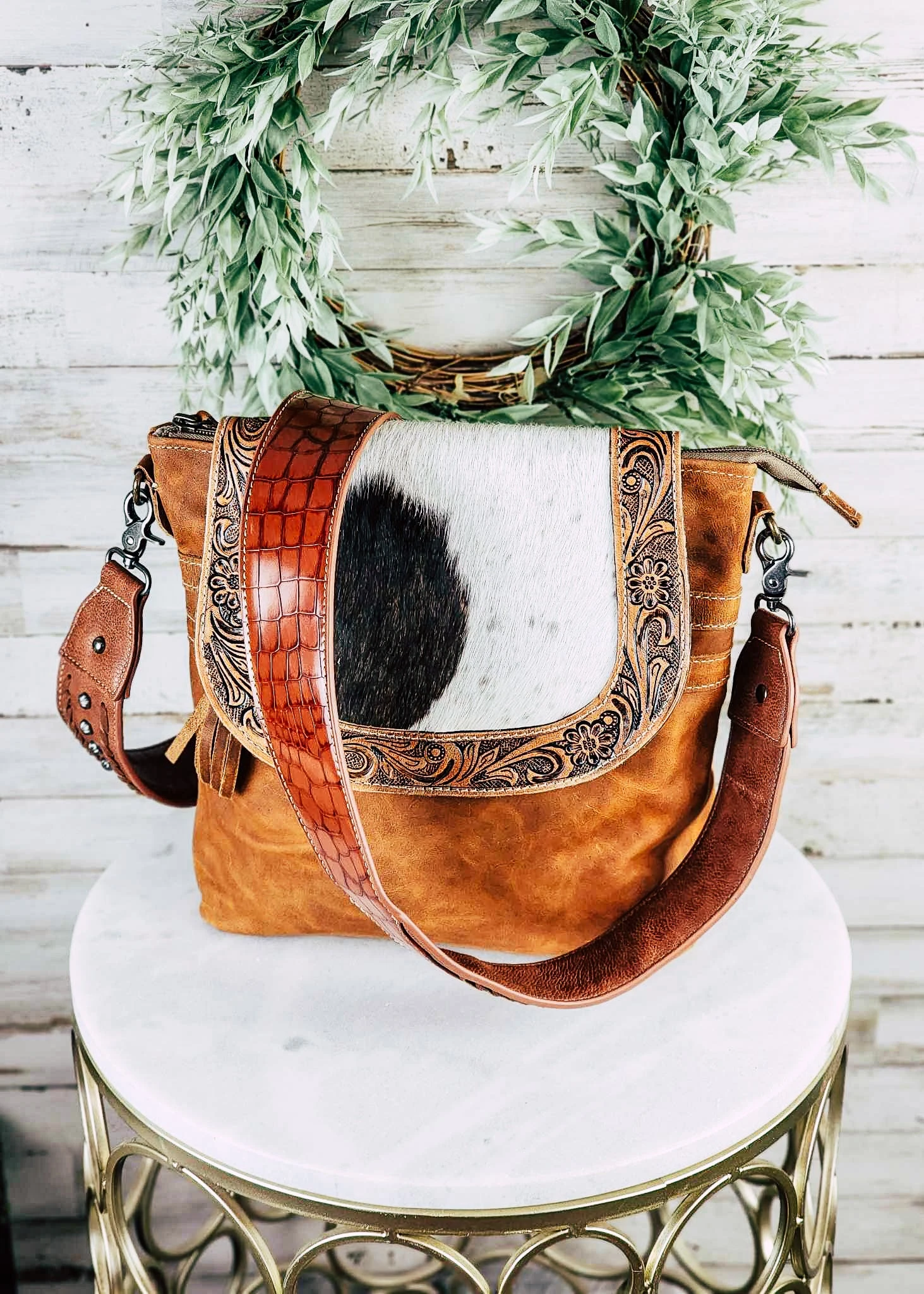 Brown Gator Guitar Purse Strap - Image 2