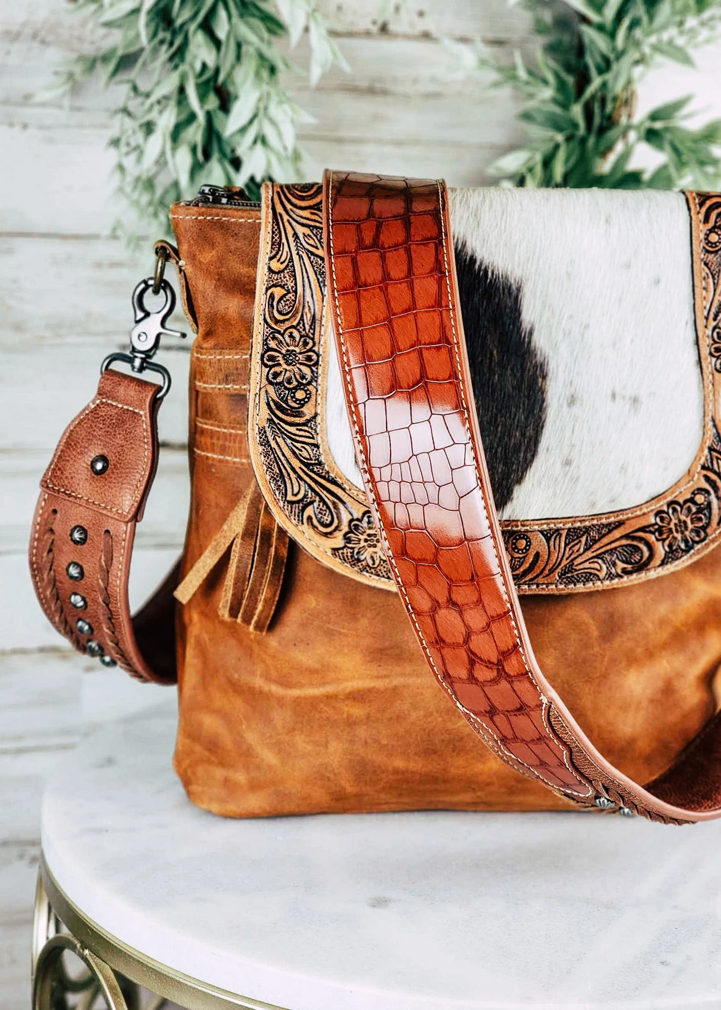 Brown Gator Guitar Purse Strap - Image 3