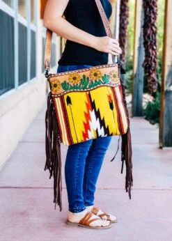 Concealed Carry Cactus Fringe Handbag