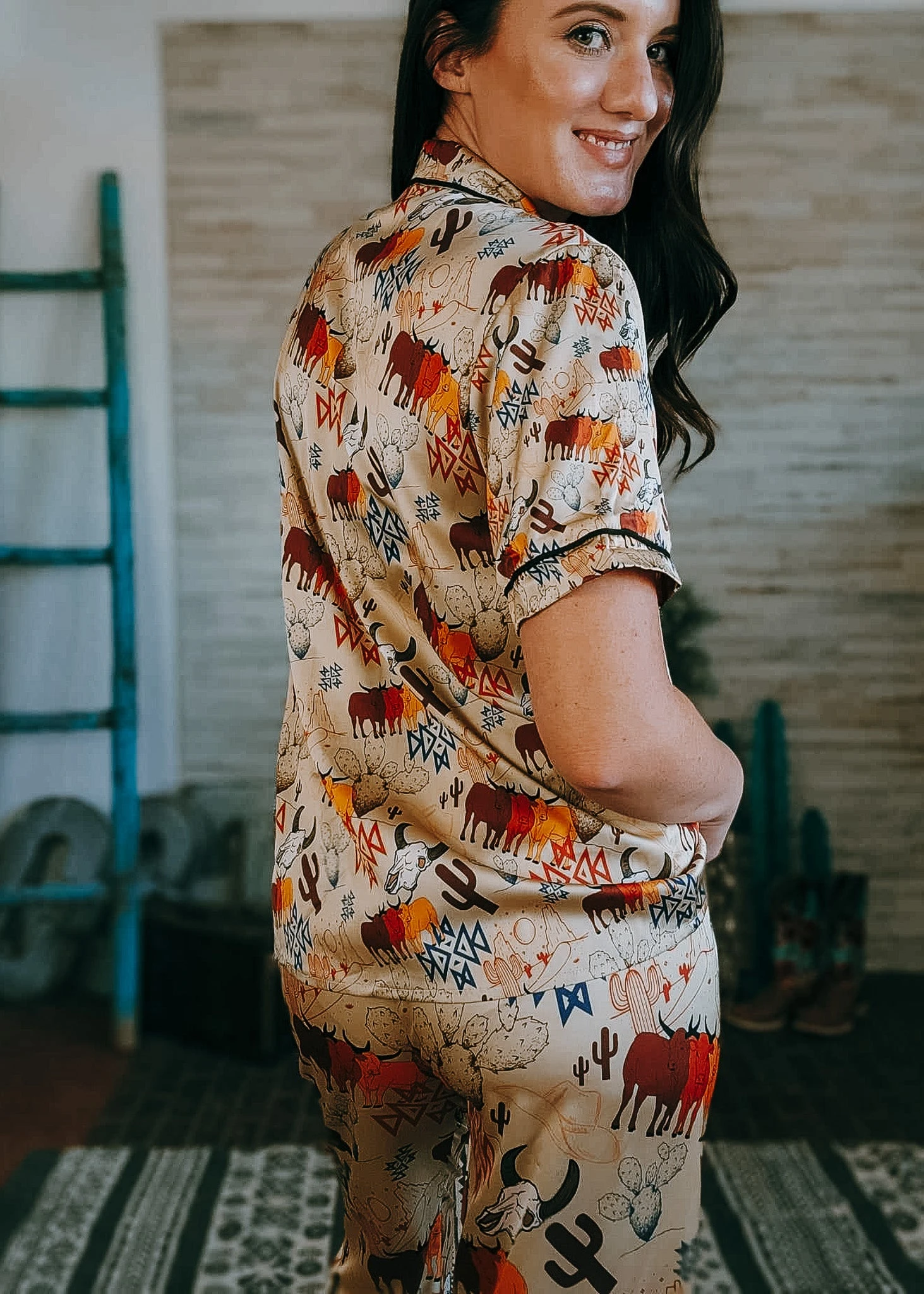 Desperado Days Silky Western Pajamas - Image 5