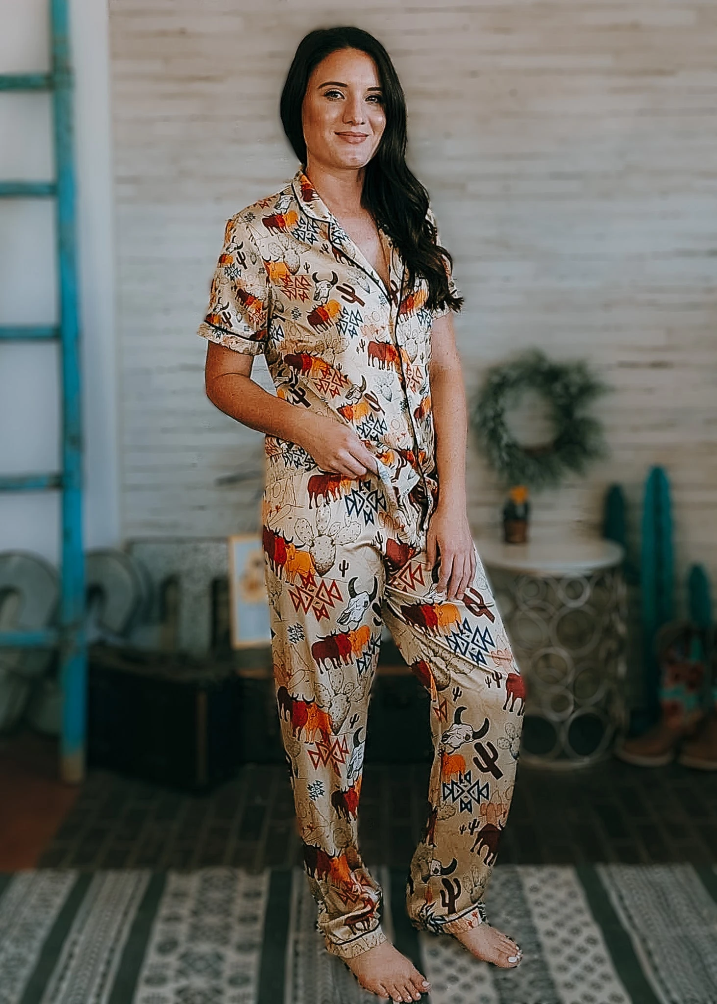 Desperado Days Silky Western Pajamas - Image 3