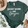 Forest Green Basset Hound & Boujee Short Sleeve Tee
