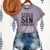 I Feel A Sin Coming On Short Sleeve Tee [4 Colors]