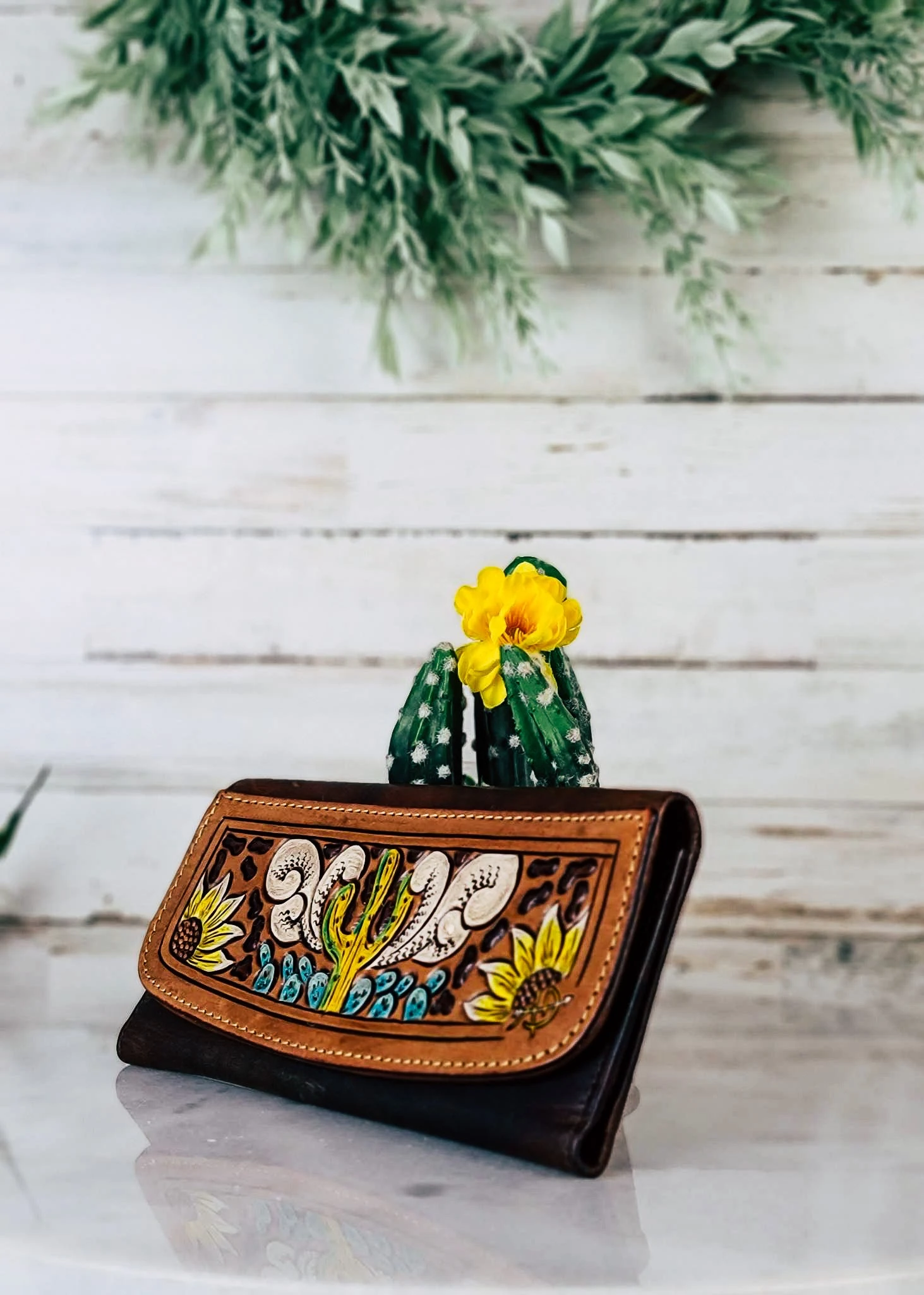 Leopard Cactus Convertible Wallet - Image 2