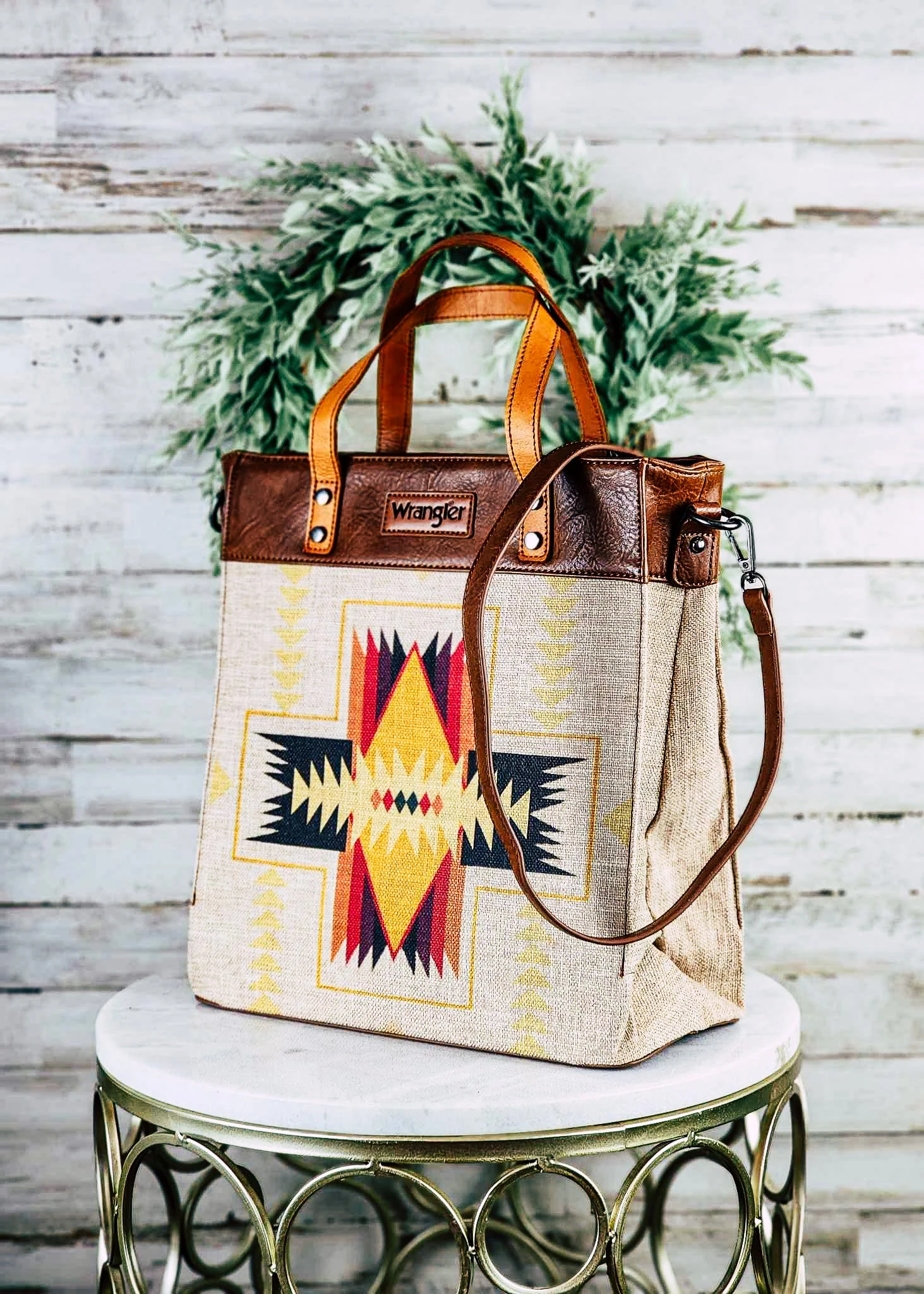 Mallory Aztec Tote/Crossbody Handbag - Image 2