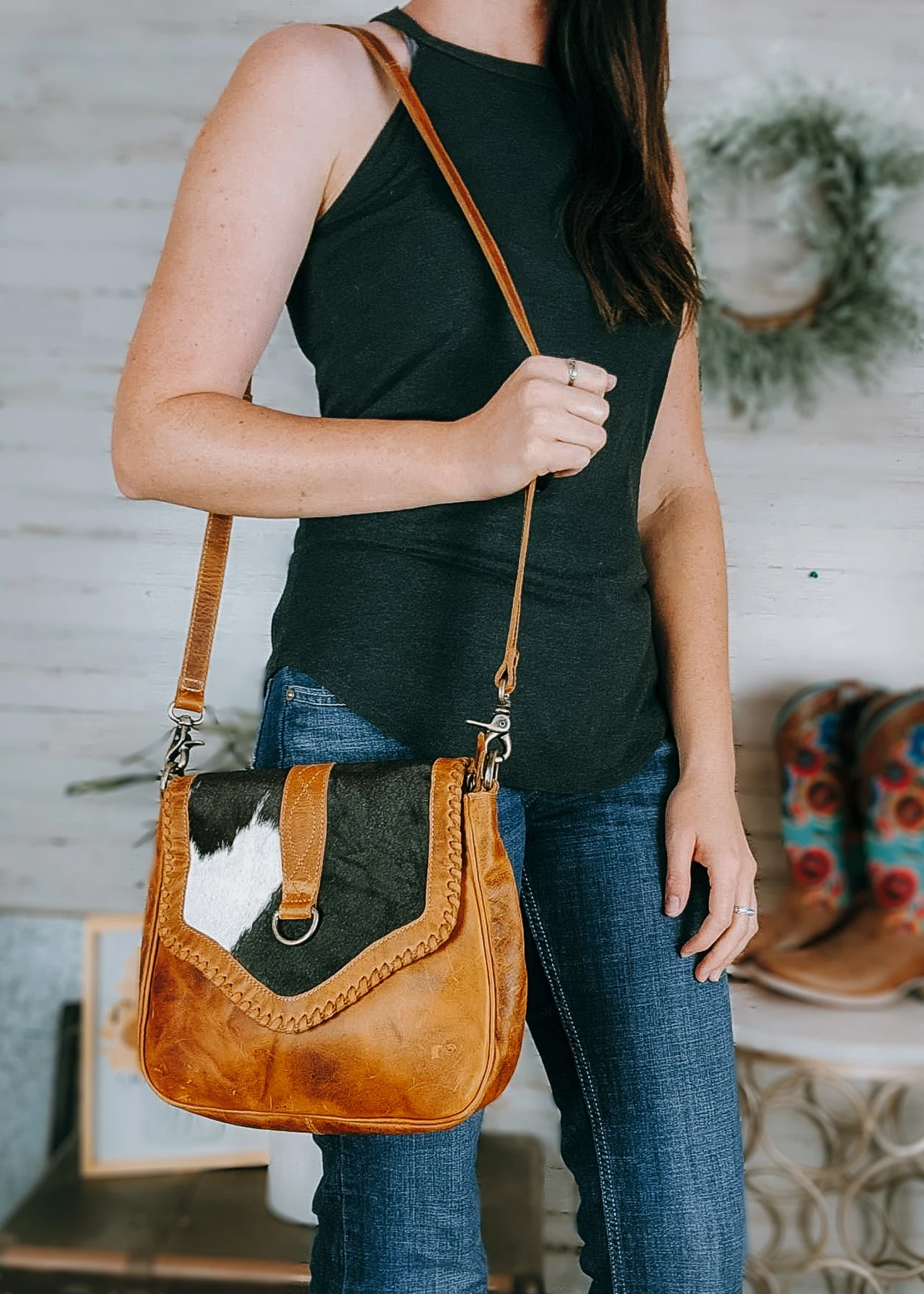 Marisol Cowhide Crossbody Handbag - Image 2
