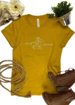 Mustard She Cannot Be Tamed Short Sleeve Graphic Tee